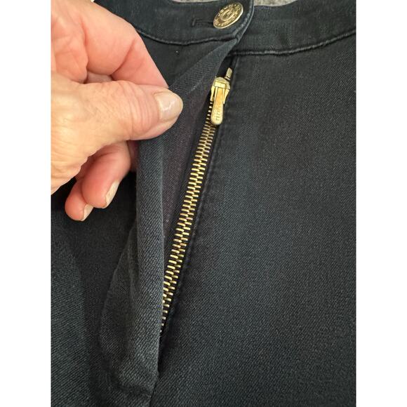 St. John Sport Black Straight Leg Jeans 8 - Picture 9 of 11